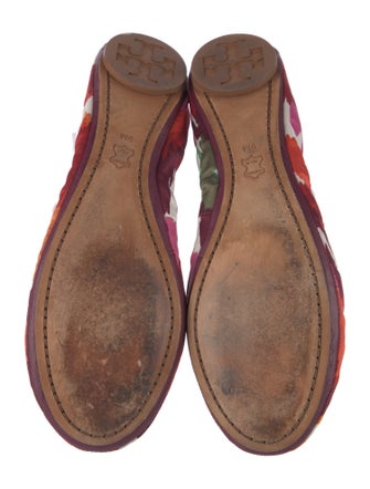 Tory Burch Velvet Printed Flats
