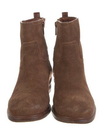 Tory Burch Suede Moto Boots