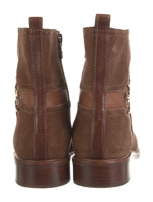 Tory Burch Suede Moto Boots