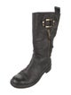 Tory Burch Leather Moto Boots