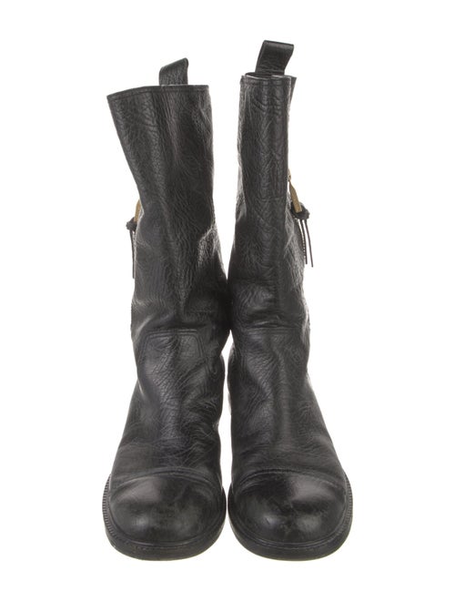 Tory Burch Leather Moto Boots
