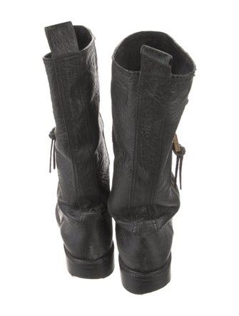 Tory Burch Leather Moto Boots