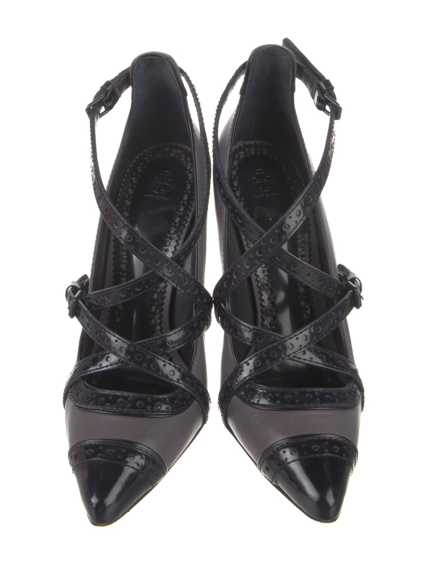 Tory Burch Leather T-Strap Pumps