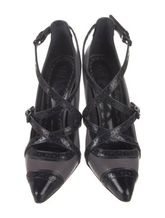 Tory Burch Leather T-Strap Pumps