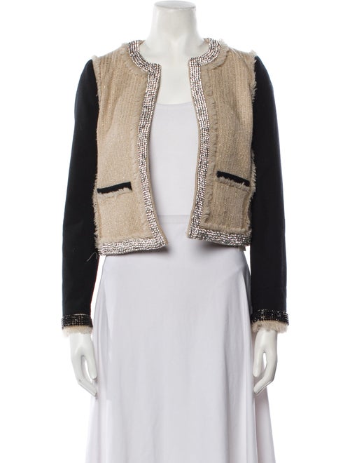 Tory Burch Wool Tweed Pattern Jacket