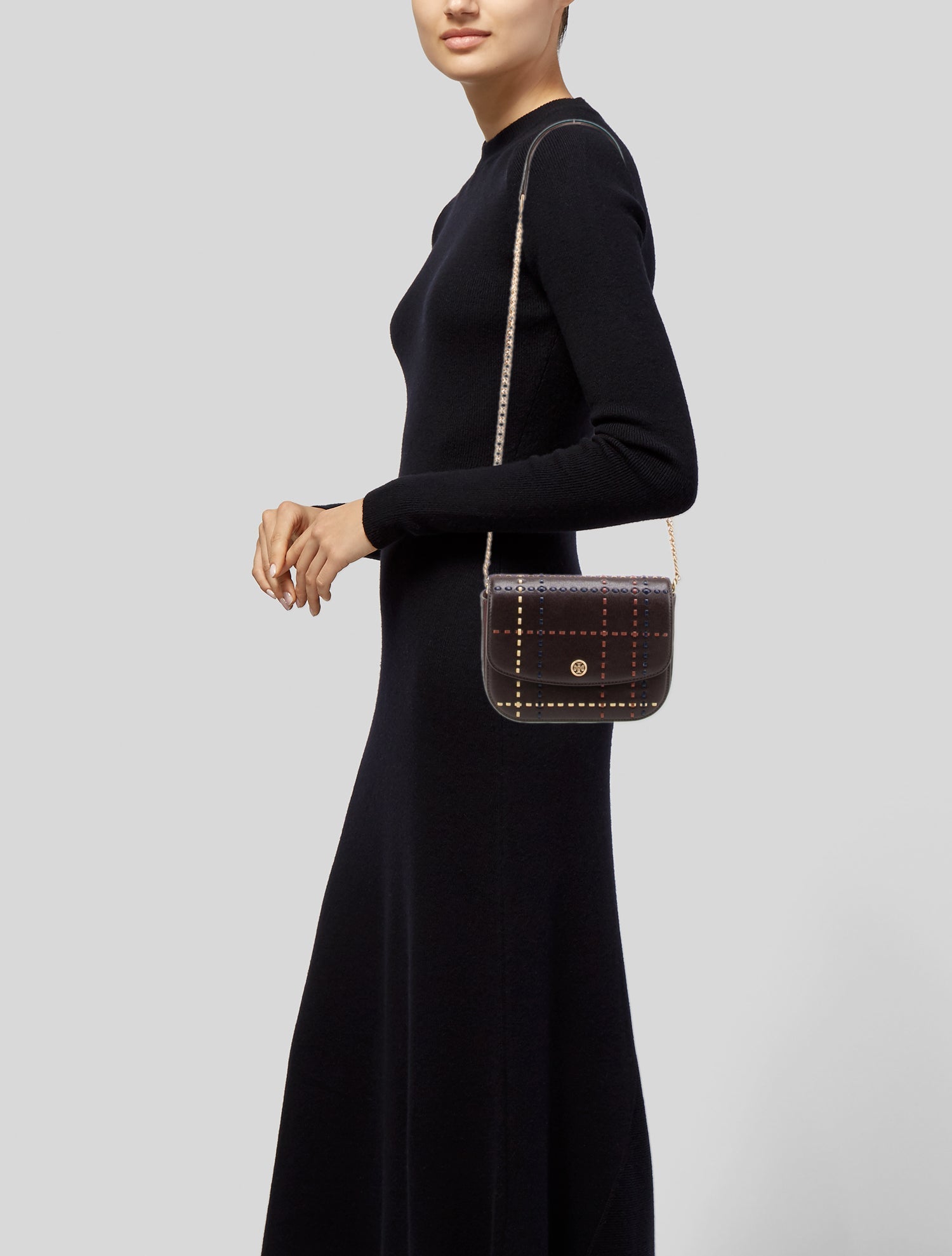 Tory Burch Saffiano Leather Minaudière