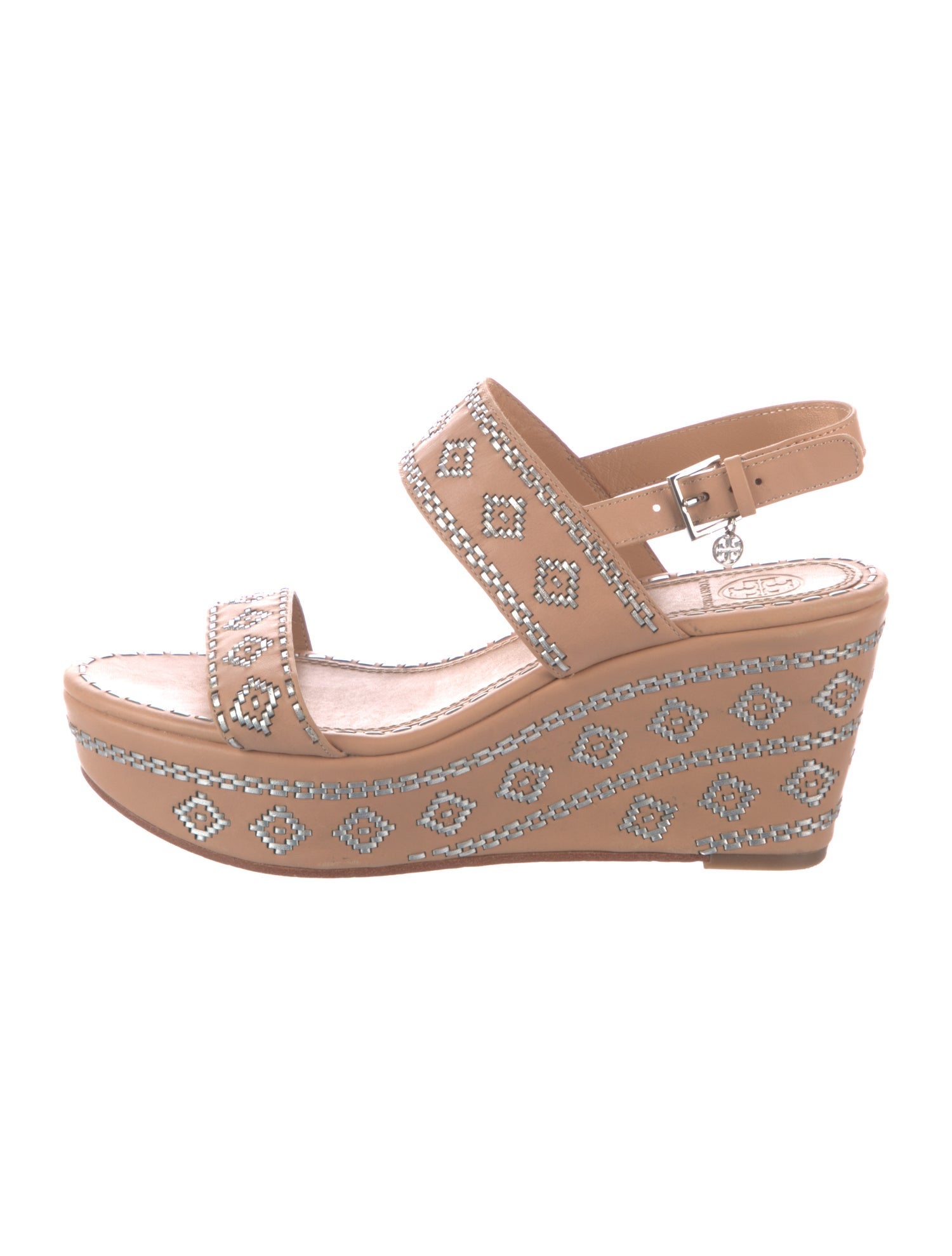 Tory Burch Leather Slingback Sandals
