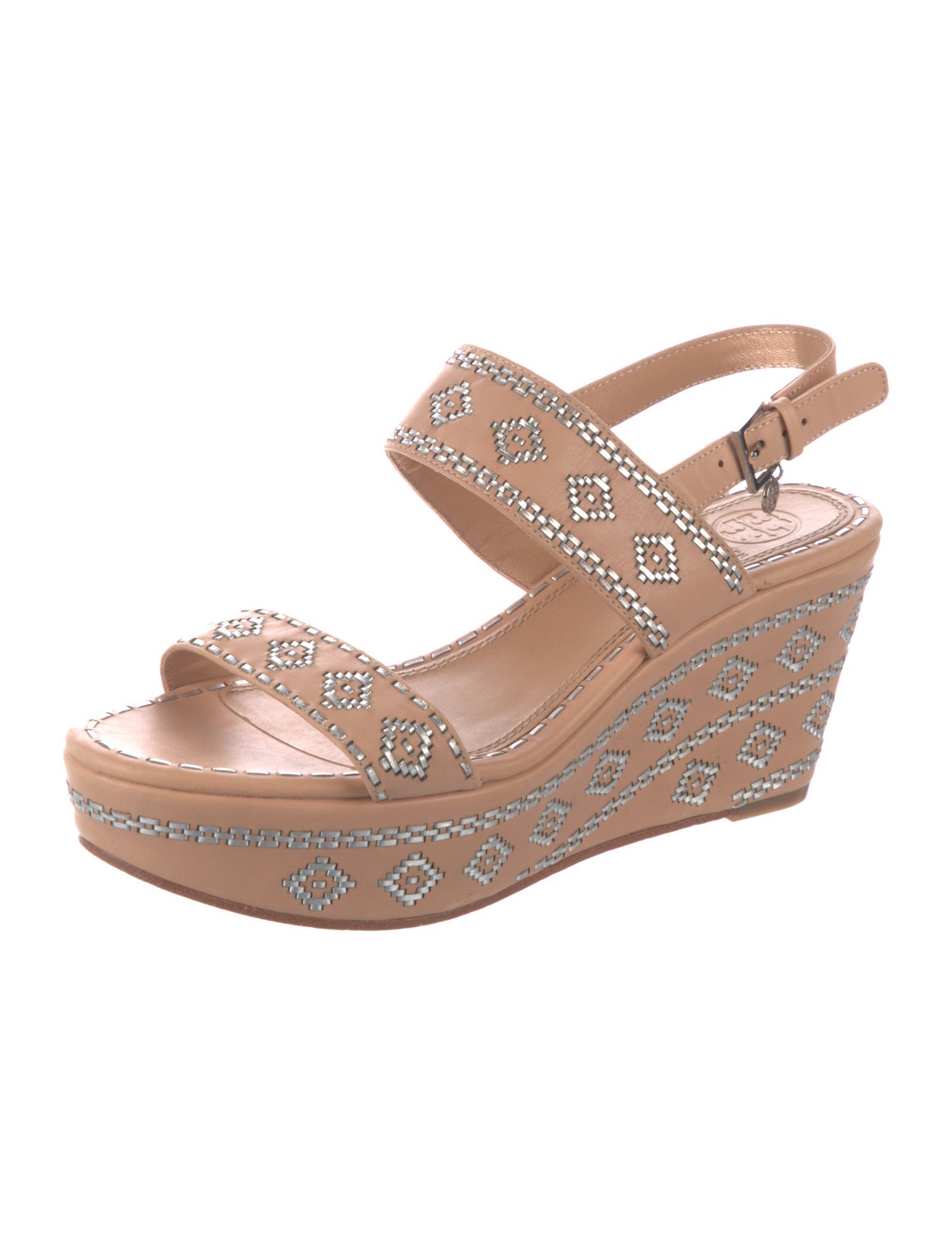 Tory Burch Leather Slingback Sandals