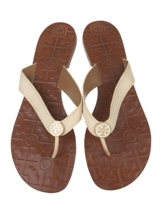 Tory Burch Leather Flip Flops
