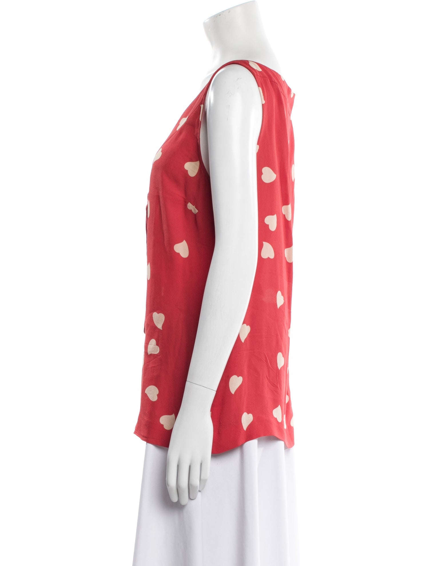 Tory Burch Silk Polka Dot Print Blouse