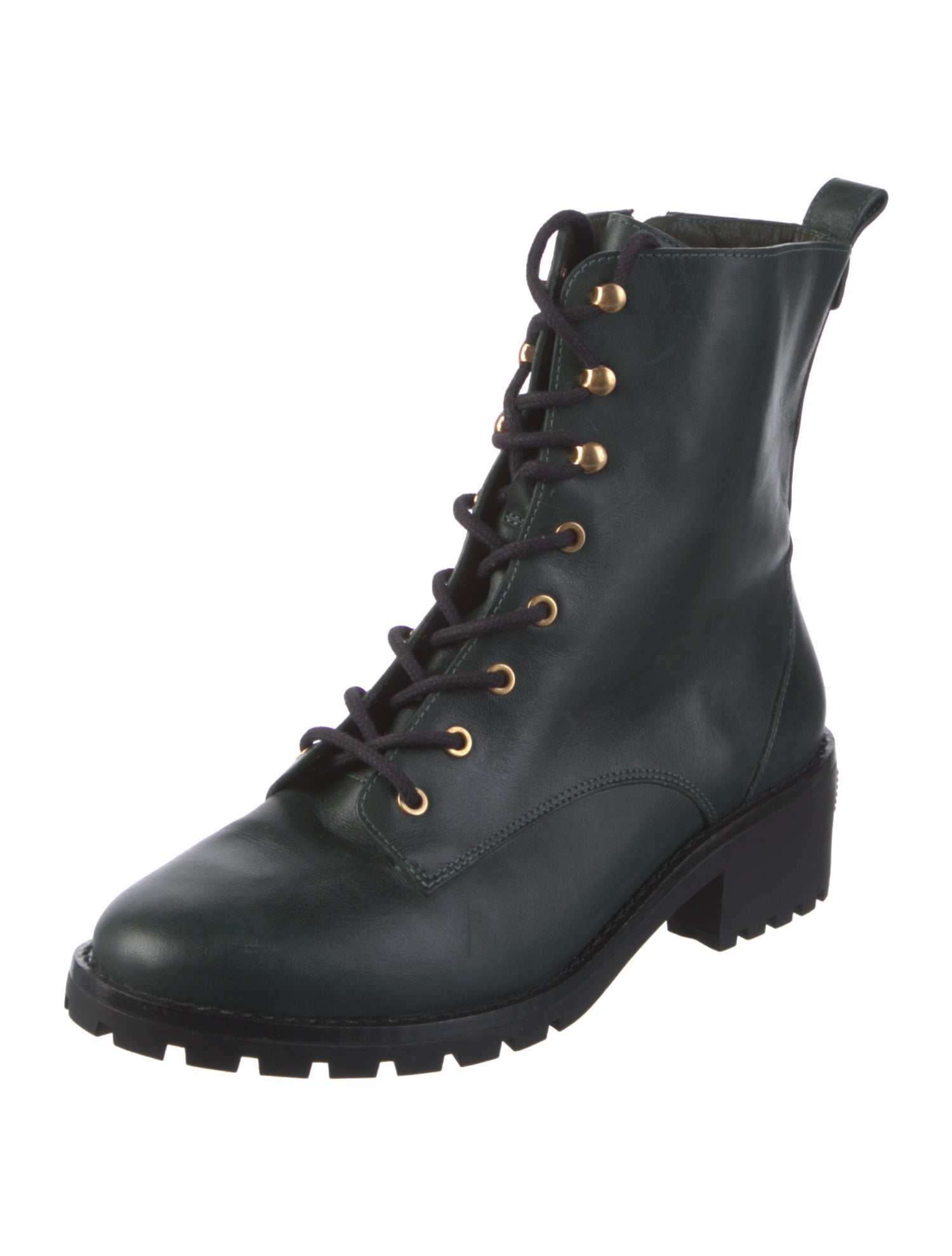 Tory Burch Leather Combat Boots
