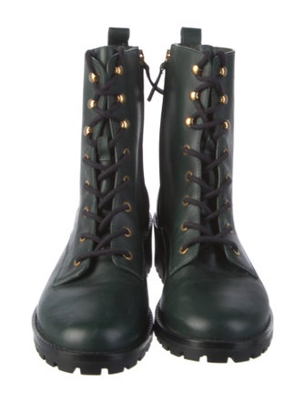 Tory Burch Leather Combat Boots