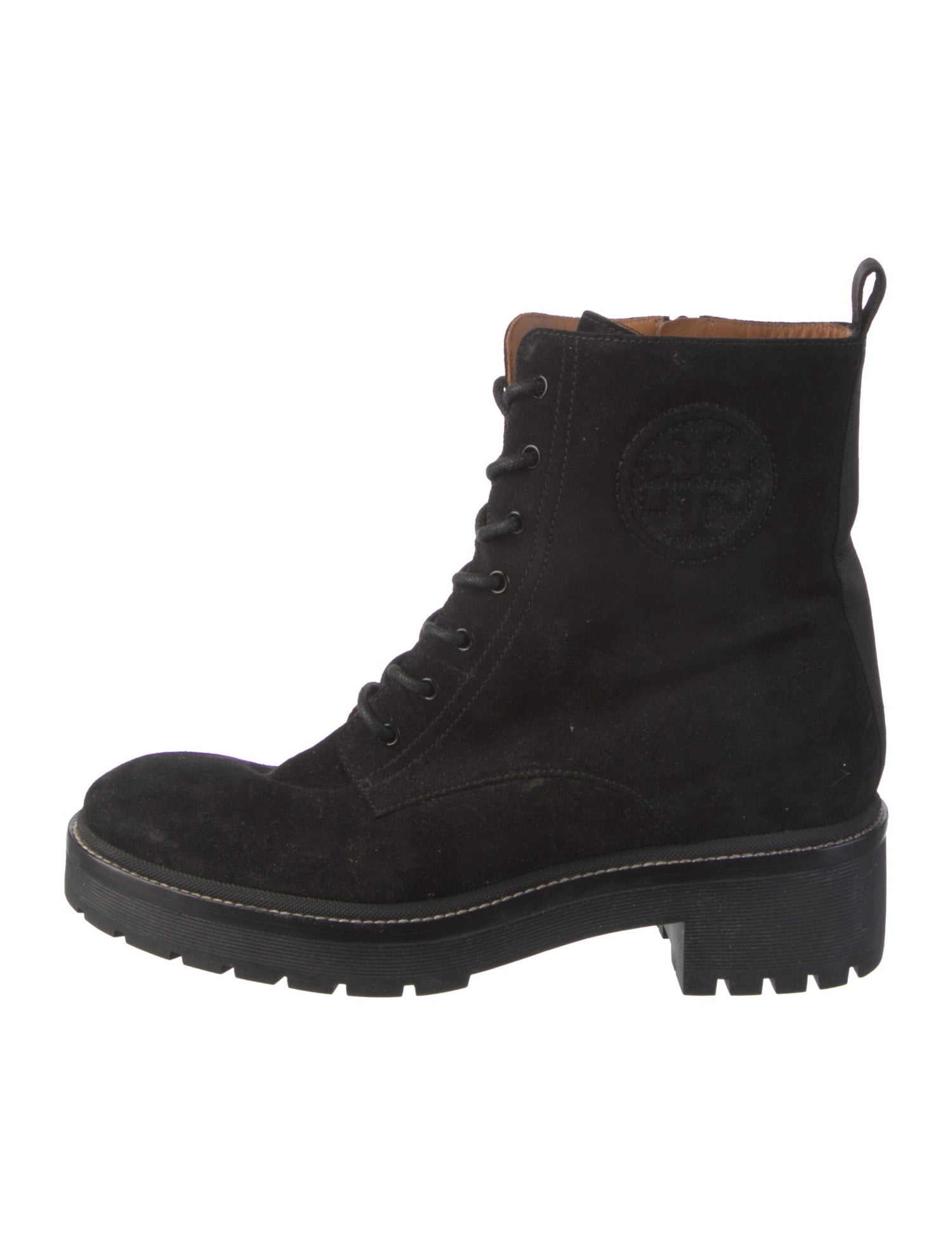 Tory Burch Suede Combat Boots