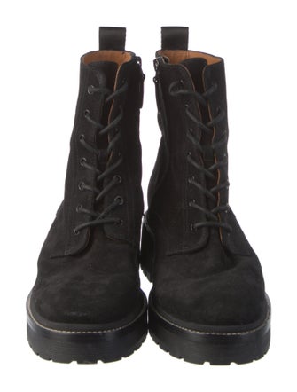 Tory Burch Suede Combat Boots