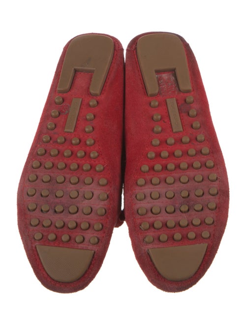 Tory Burch Suede Fringe Trim Accent Moccasins