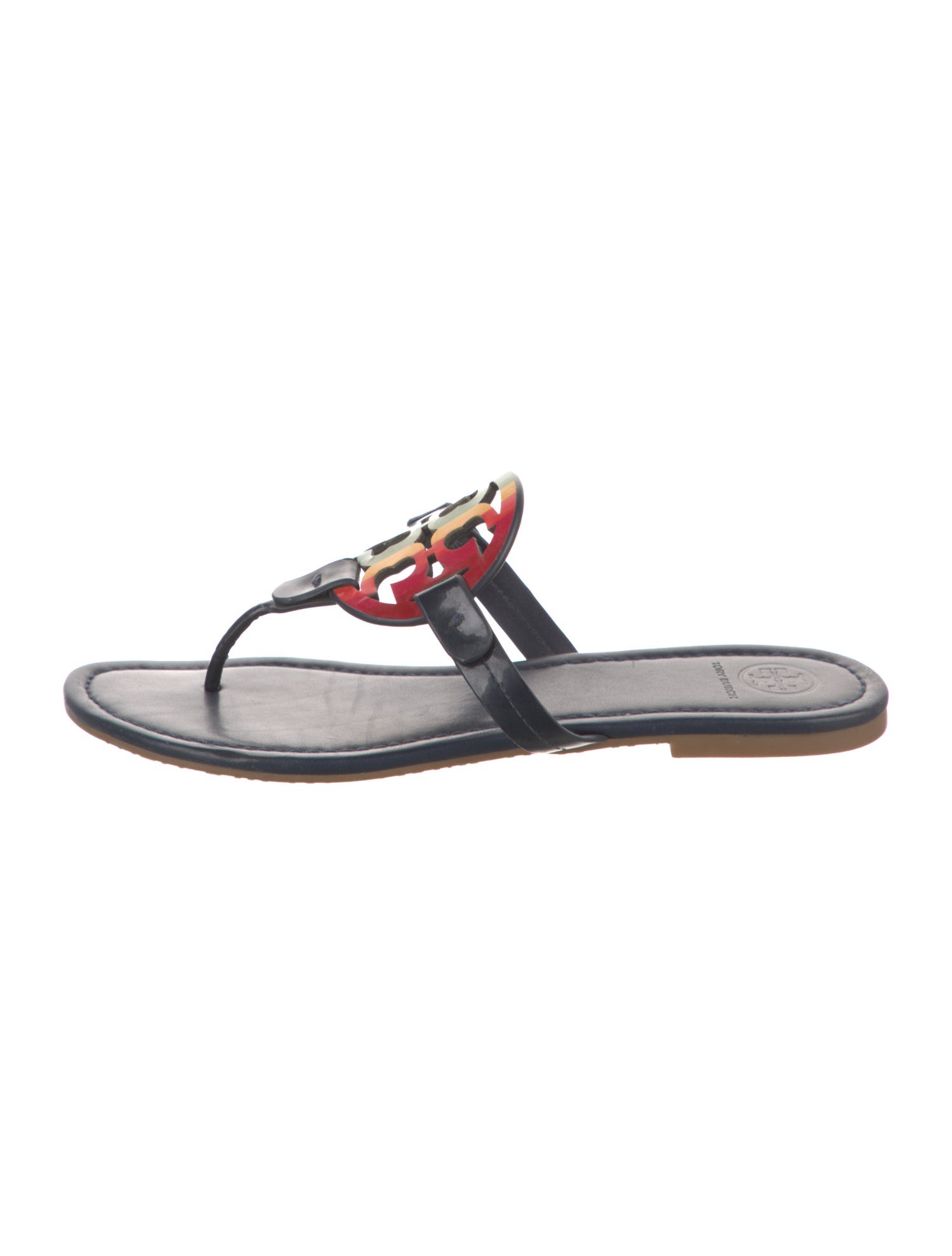 Tory Burch Patent Leather Flip Flops