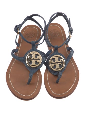 Tory Burch Leather T-Strap Sandals