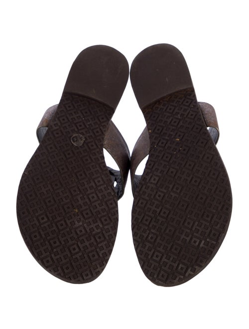 Tory Burch Leather Lasercut Accents Slides