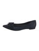 Tory Burch Suede Bow Accents Ballet Flats
