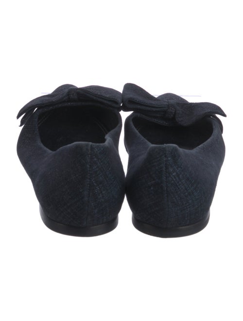 Tory Burch Suede Bow Accents Ballet Flats