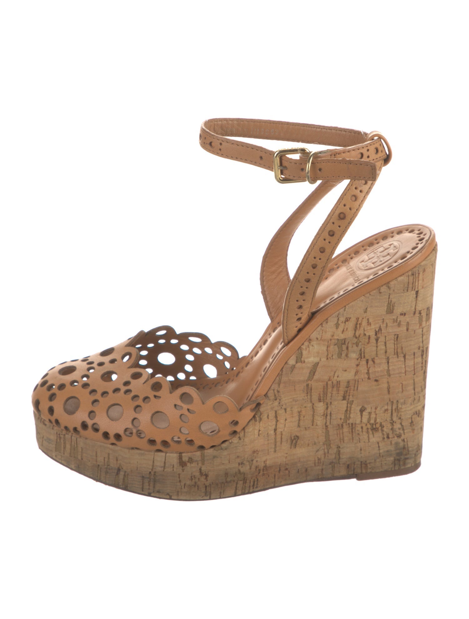 Tory Burch Leather Cutout Accent Sandals