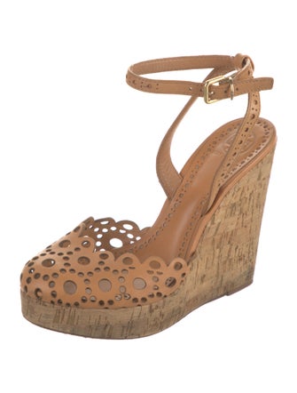 Tory Burch Leather Cutout Accent Sandals