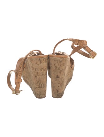 Tory Burch Leather Cutout Accent Sandals