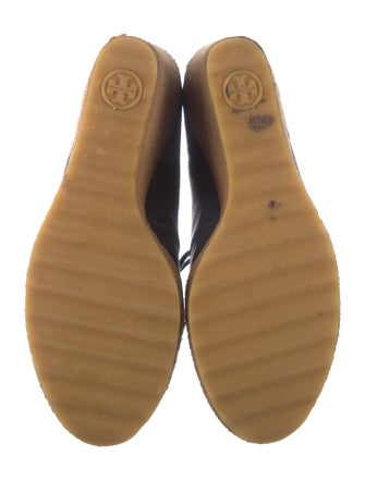 Tory Burch Leather Fur Trim Lace-Up Boots