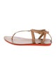 Tory Burch Leather T-Strap Sandals