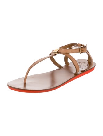Tory Burch Leather T-Strap Sandals