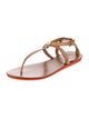 Tory Burch Leather T-Strap Sandals