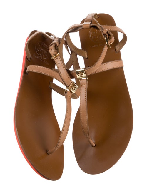 Tory Burch Leather T-Strap Sandals