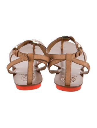 Tory Burch Leather T-Strap Sandals