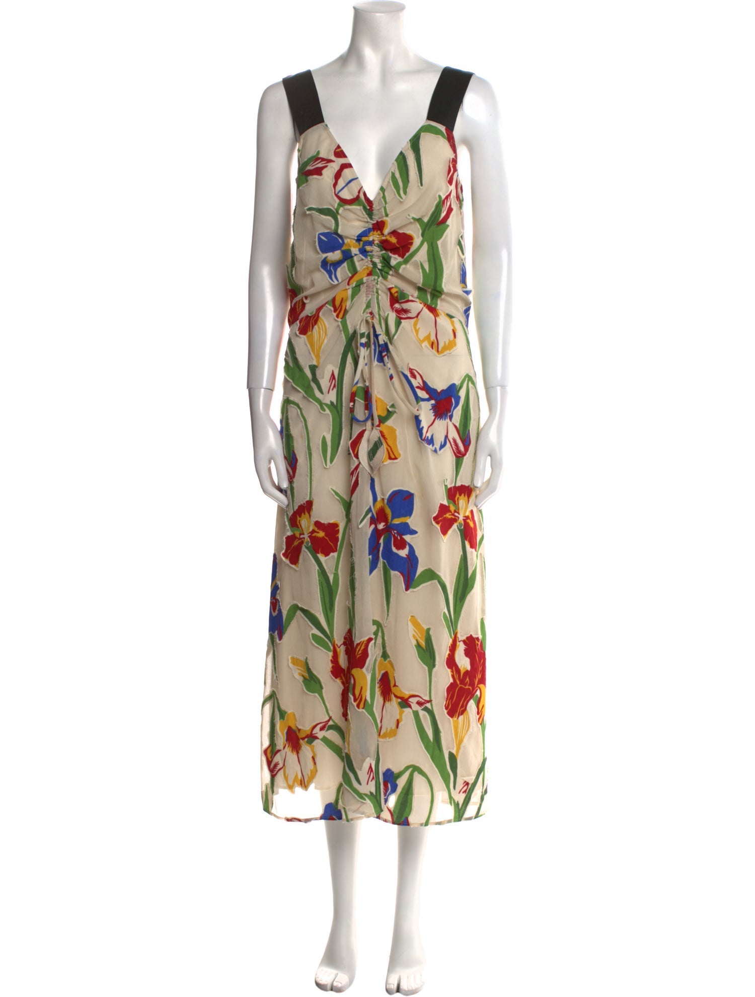 Tory Burch Floral Print Long Dress