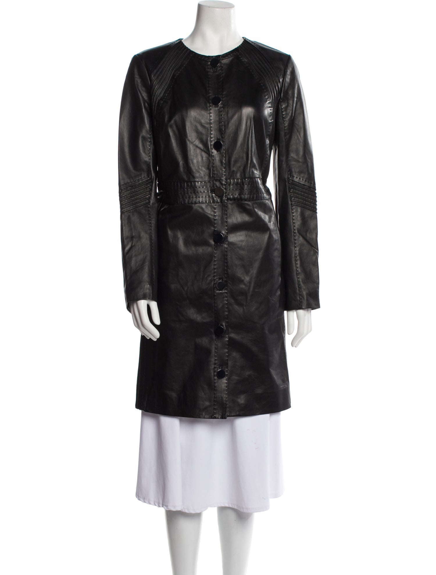 Tory Burch Leather Trench Coat