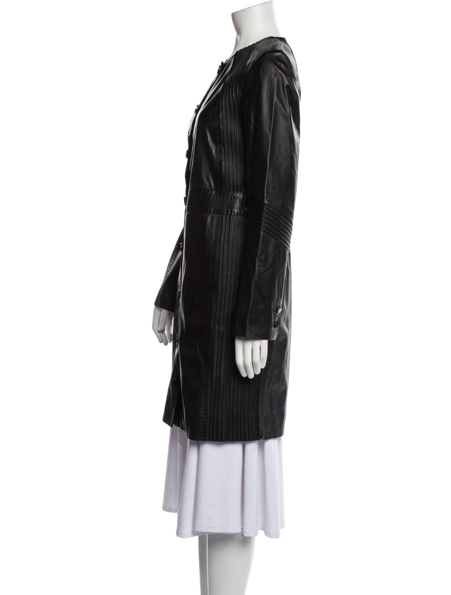 Tory Burch Leather Trench Coat