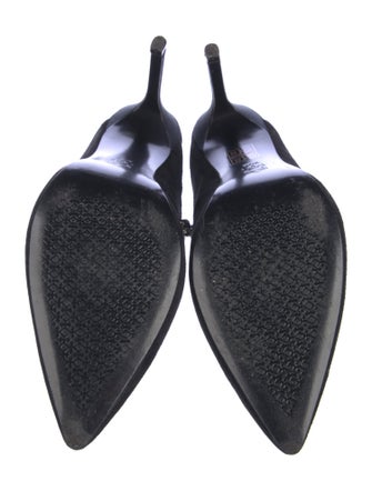 Tory Burch Suede Crystal Embellishments Mules