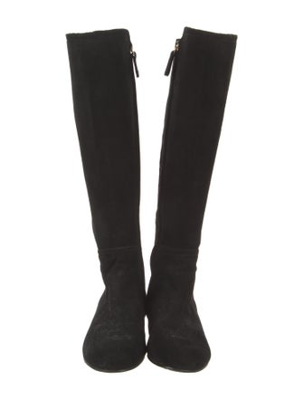 Tory Burch Suede Riding Boots