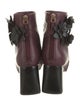Tory Burch Leather Floral Print Boots