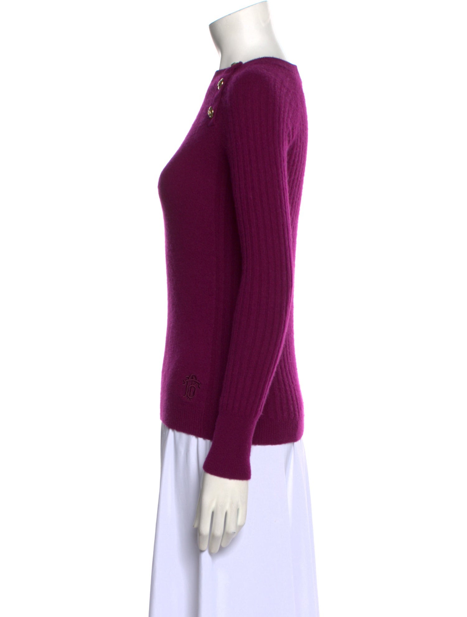 Tory Burch Cashmere Bateau Neckline Sweater
