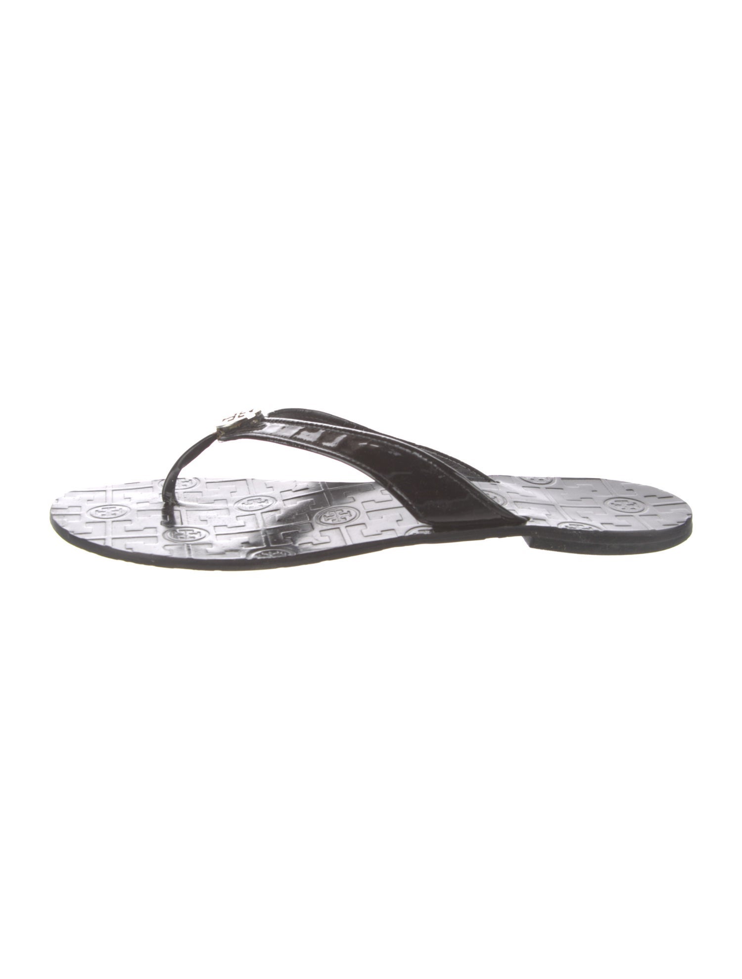Tory Burch Patent Leather Flip Flops