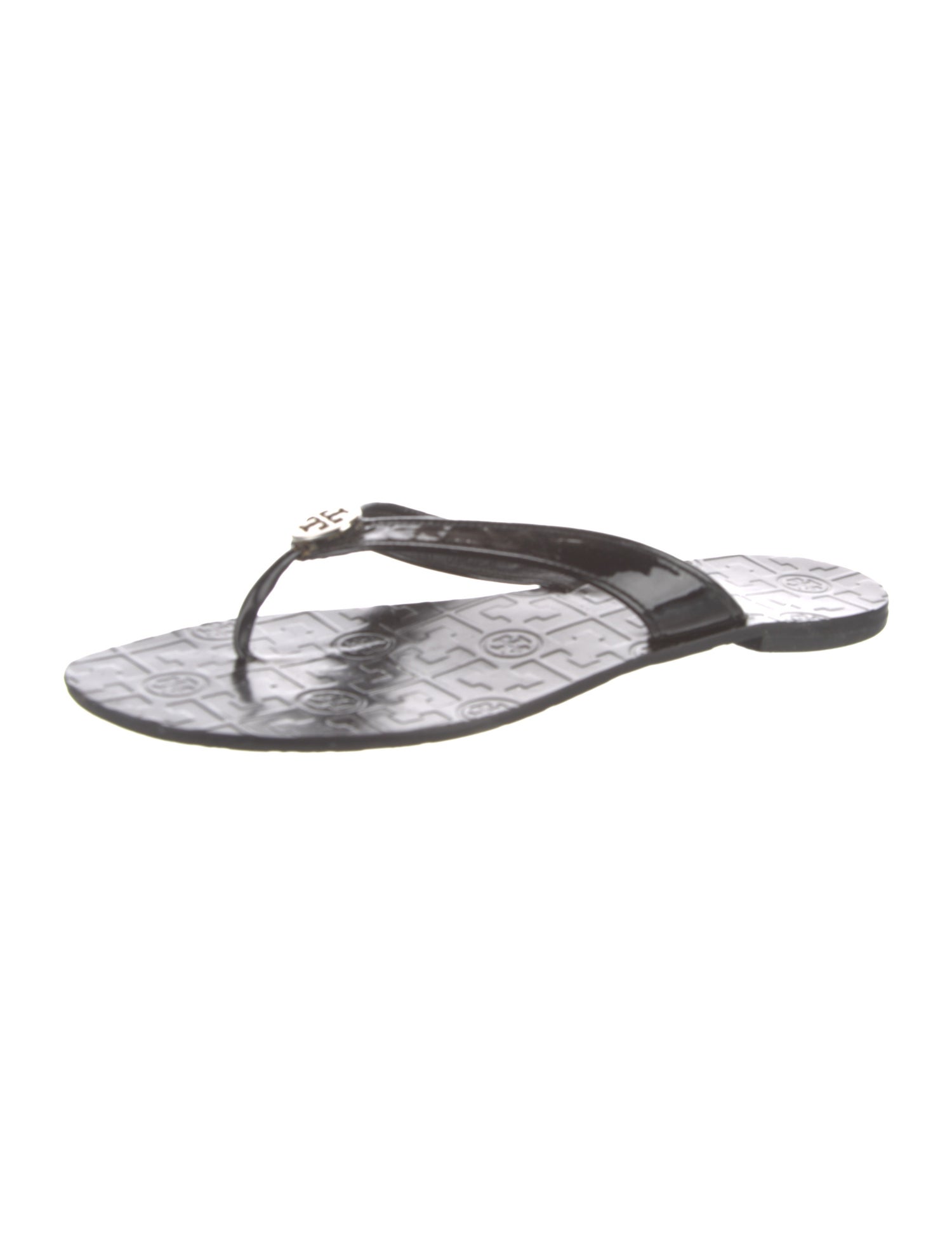 Tory Burch Patent Leather Flip Flops