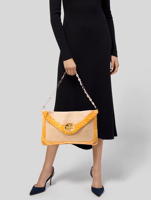 Tory Burch Raffia Shoulder Bag