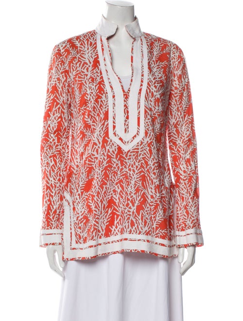 Tory Burch Printed V-Neck Tunic