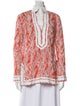 Tory Burch Printed V-Neck Tunic