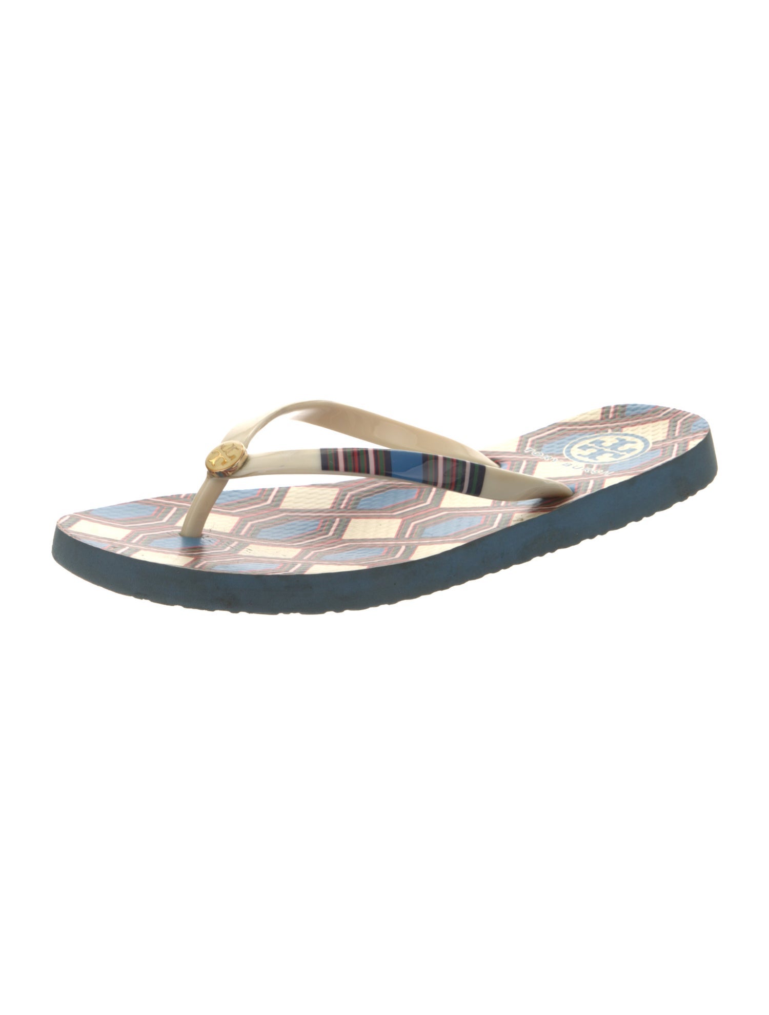 Tory Burch Rubber Printed Flip Flops