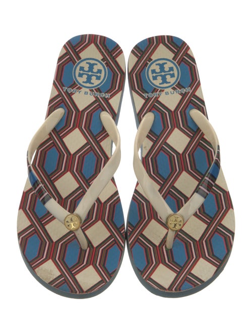 Tory Burch Rubber Printed Flip Flops