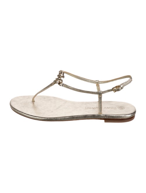 Tory Burch Leather T-Strap Sandals
