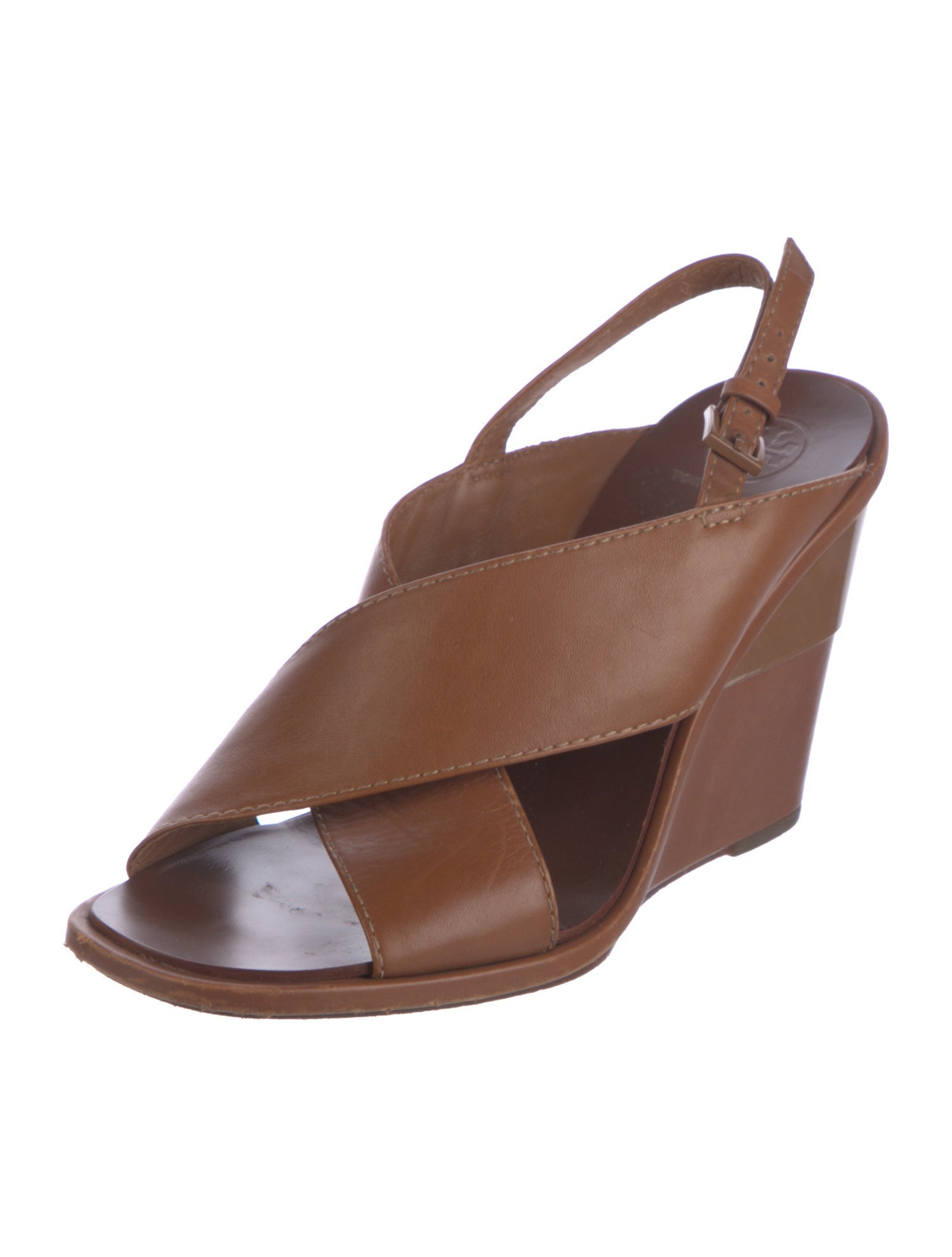 Tory Burch Leather Slingback Sandals