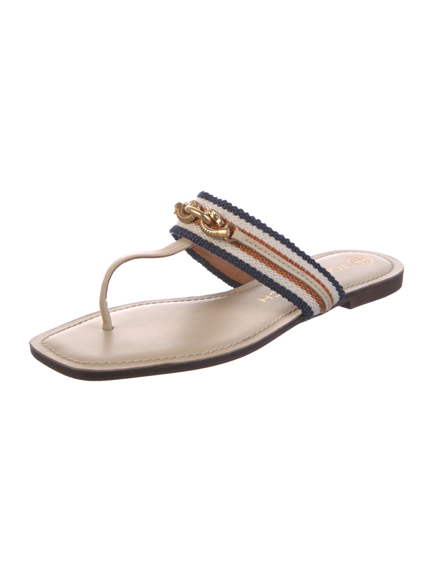 Tory Burch Leather Slides